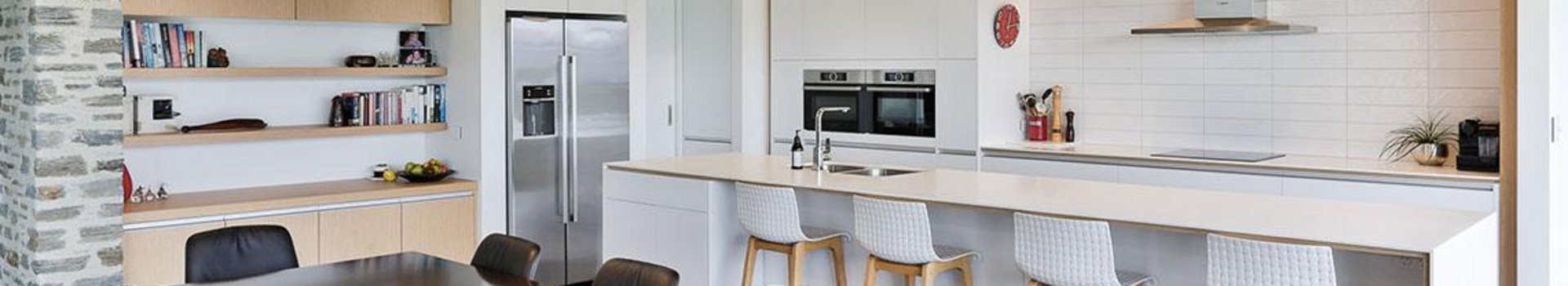 Light, bright kitchen designed by Nigel Molloy Joinery 
